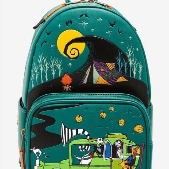 Her Universe Disney Camp Nightmare Before Christmas Bag Backpack Jack And Sally - Picture 10 of 12